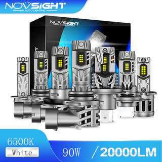  Đèn pha LED ô tô Novsight N63 H4 H7 H11 9005 9006 H1 H3 90w 6500k 20000lm đèn sương mù 