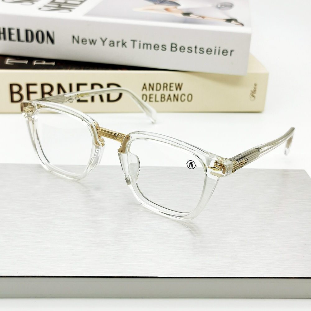 Mắt Kính Gọng Vuông Bằng Sợi acetate Thời Trang retro Mỹ Cho Nam Và Nữ