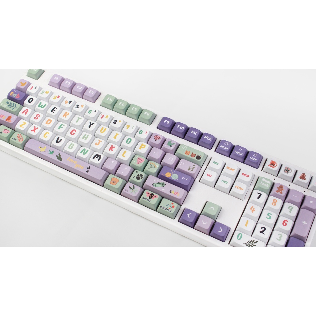 Gmk Nắp Bàn Phím 124 Phím Pkt xda profile Nhuộm Màu Cá Nhân Hóa Ban Đêm Dành Cho Bàn Phím Cơ mx Switch