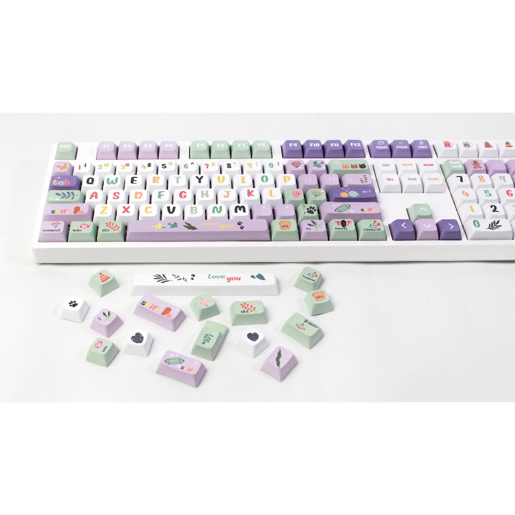 Gmk Nắp Bàn Phím 124 Phím Pkt xda profile Nhuộm Màu Cá Nhân Hóa Ban Đêm Dành Cho Bàn Phím Cơ mx Switch