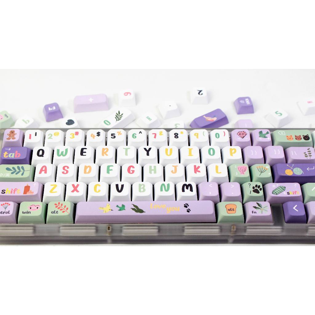 Gmk Nắp Bàn Phím 124 Phím Pkt xda profile Nhuộm Màu Cá Nhân Hóa Ban Đêm Dành Cho Bàn Phím Cơ mx Switch