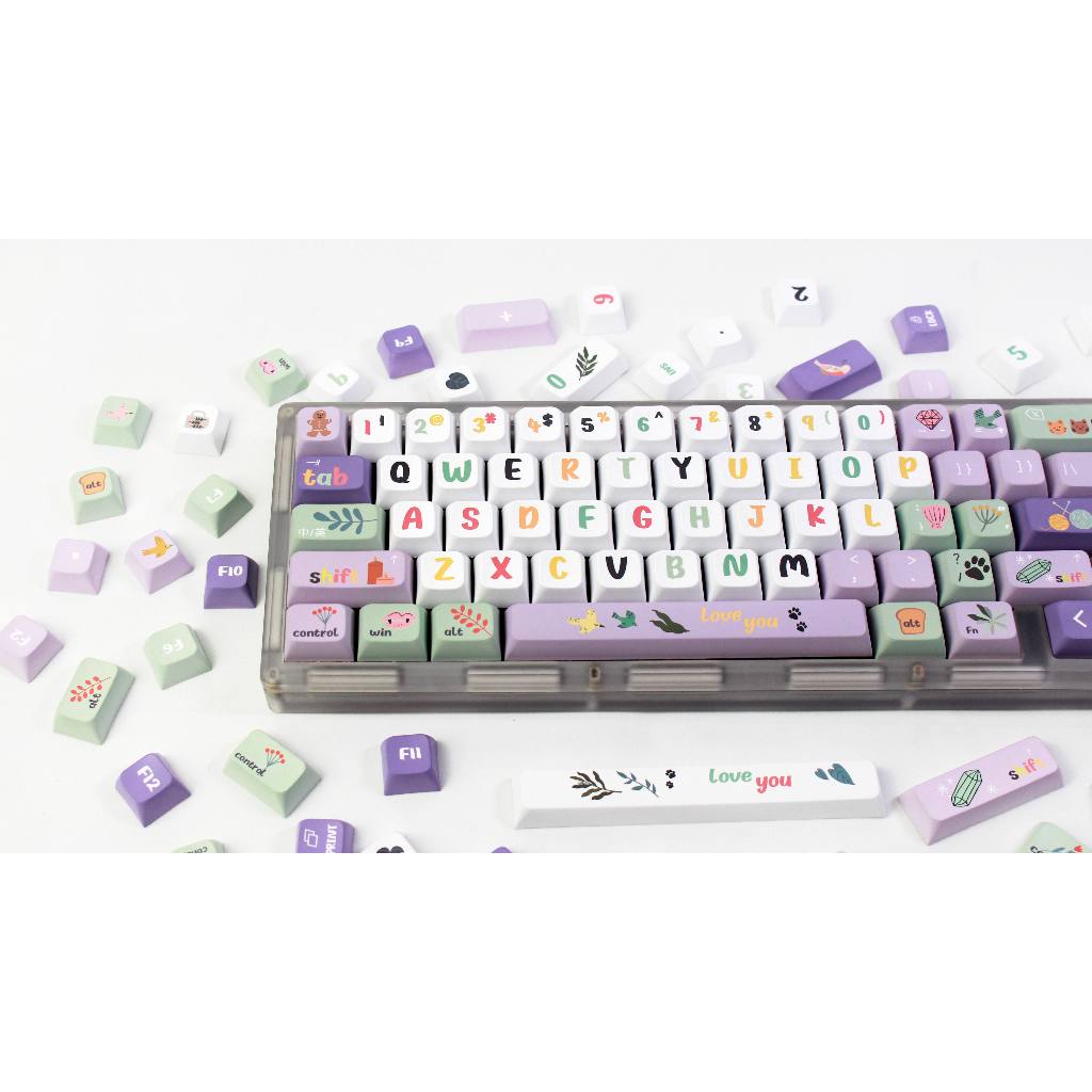 Gmk Nắp Bàn Phím 124 Phím Pkt xda profile Nhuộm Màu Cá Nhân Hóa Ban Đêm Dành Cho Bàn Phím Cơ mx Switch