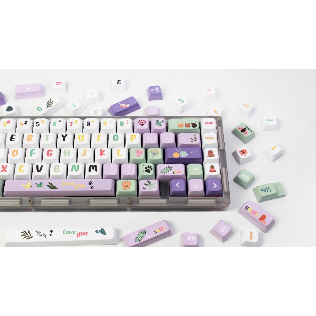 Gmk Nắp Bàn Phím 124 Phím Pkt xda profile Nhuộm Màu Cá Nhân Hóa Ban Đêm Dành Cho Bàn Phím Cơ mx Switch