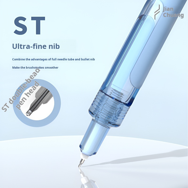 Bút Mực Gel Đen Nhanh Khô Thiết Kế Chính Hãng Ngòi 0.5Mm