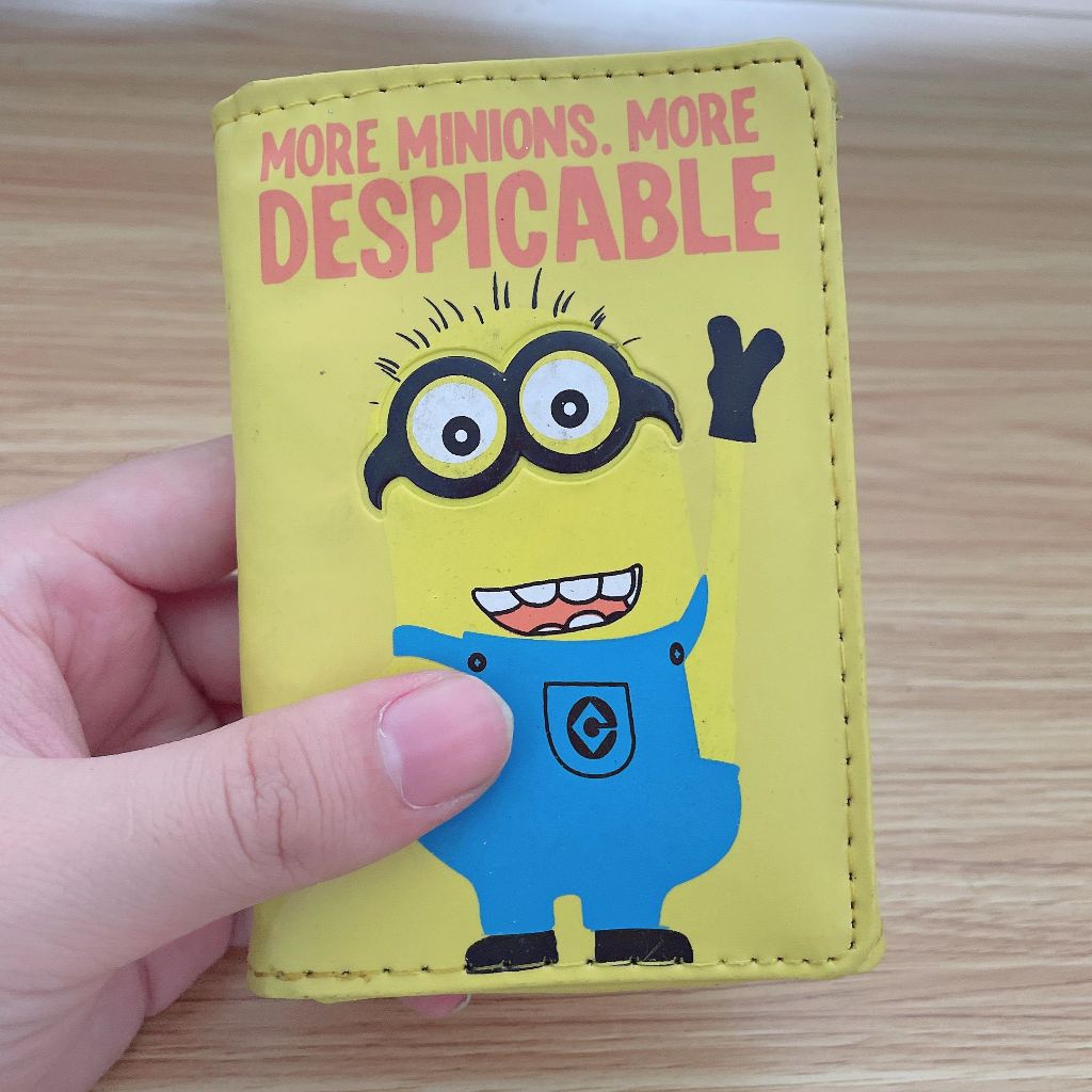 Ví Da pu mini Đa Năng In Họa Tiết pokemon minions one piece Rronoa zoro Cho Bé Trai