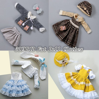 Đầm công chúa kèm nón xinh xắn dành cho búp bê 30cm