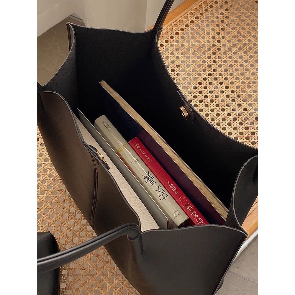 Túi Xách Da Màu Đen Dung Tích Lớn 35 * 35cm