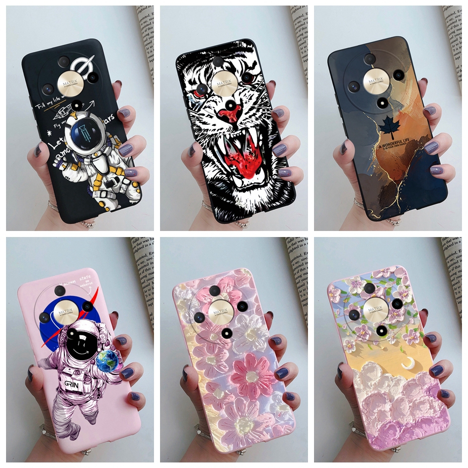 Honor Ốp Điện Thoại tpu Dẻo Họa Tiết Hoa & Phi Hành Gia Cho honor x9a x9b 5g 2023 honor x9a honor x9
