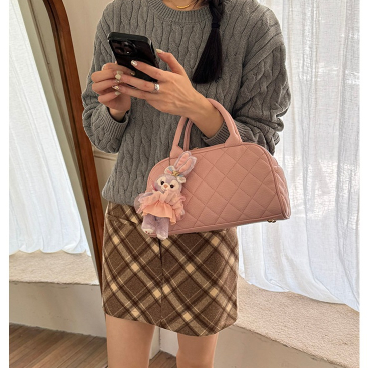 Dễ Thương Túi Cầm Tay Đựng Điện Thoại Hình Thoi Thời Trang Thu Đông Cho Nữ