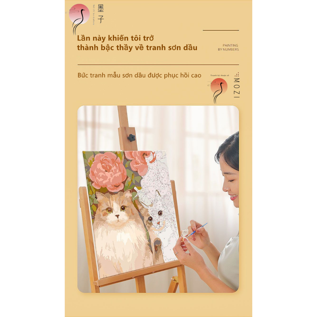 MOZI ✨mười hai chòm sao 40*50cm tranh tô màu theo số tranh số hoá anime tranh tô màu số hoá sơn acrylic  tranh số hoáTranh Sơn Dầu Kỹ Thuật Số Họa Tiết Chòm Sao Độc Đáo diy