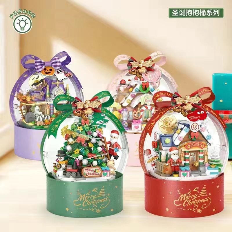 Bộ Đồ Chơi Lắp Ráp Chủ Đề Giáng Sinh Dành Cho Bé Trai Và Bé Gái 1303