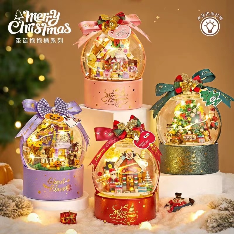 Bộ Đồ Chơi Lắp Ráp Chủ Đề Giáng Sinh Dành Cho Bé Trai Và Bé Gái 1303