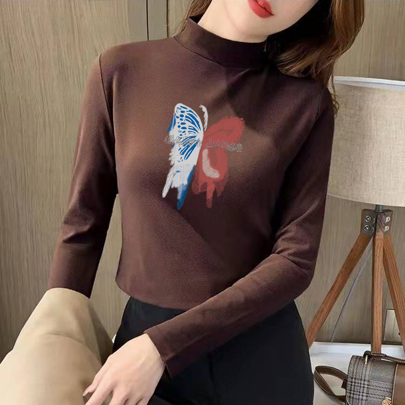 Áo Sơ Mi Tay Dài Cổ Cao oversize 3xl Thời Trang Mùa Thu Cho Nữ #R1196