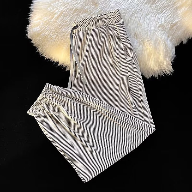 M-5XLQuần Dài Thể Thao Họa Tiết Sọc Thời Trang Phong Cách Hàn Quốc Cho Nam / Nữ