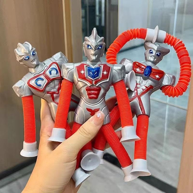 Bán Chạy Cốc Hút Dạ Quang Hình ultraman Cho Bé Trai Chơi Thị Trường Ban Đêm