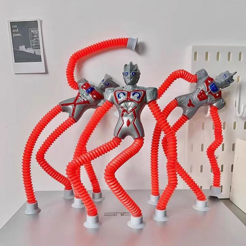 Bán Chạy Cốc Hút Dạ Quang Hình ultraman Cho Bé Trai Chơi Thị Trường Ban Đêm