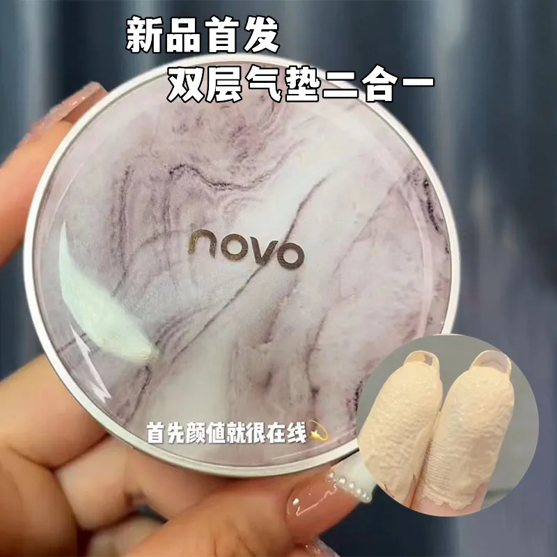Toner Dạng Air Cushion NOVO 2 Trong 1 Dưỡng Ẩm Chống Thấm Nước Che Khuyết Điểm Bắt Sáng Kiểm Soát Dầu 20g5861