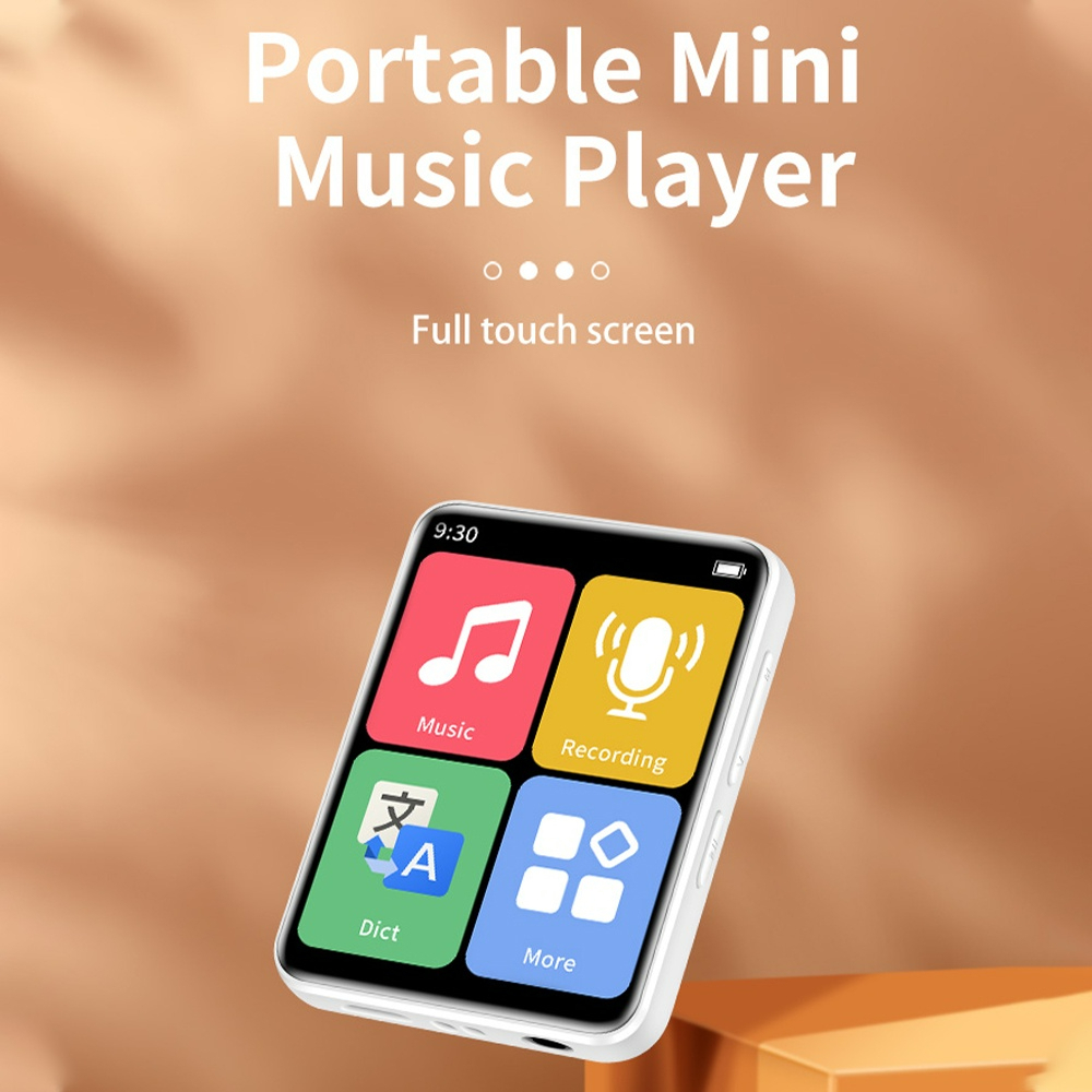 Máy Nghe Nhạc mp3 bluetooth 2 inch Với Thẻ Nhớ Tích Hợp / Máy Ghi Âm mini Kèm Đếm Bước / fm