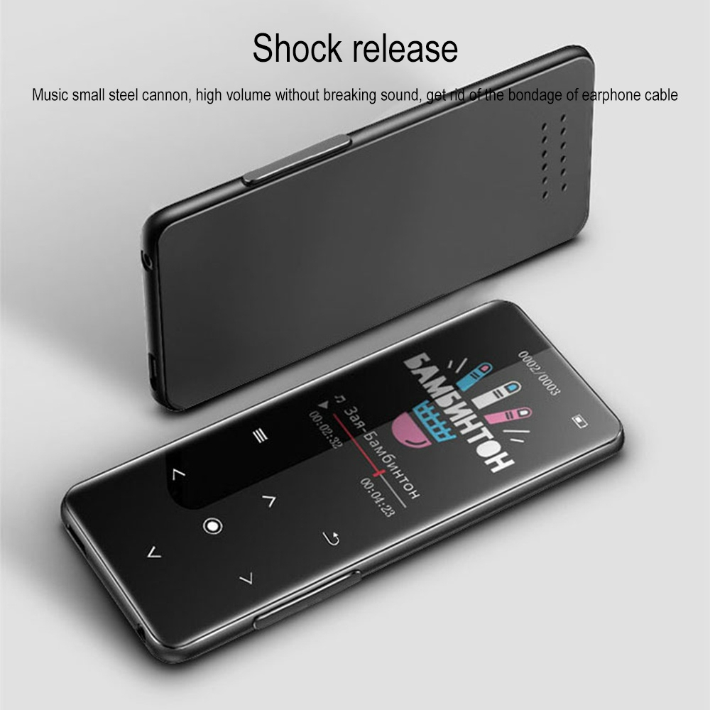Máy Nghe Nhạc mp3 mp4 4.2 bluetooth hifi Nút Cảm Ứng mini Bằng Kim Loại