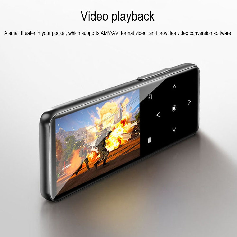 Máy Nghe Nhạc mp3 mp4 4.2 bluetooth hifi Nút Cảm Ứng mini Bằng Kim Loại