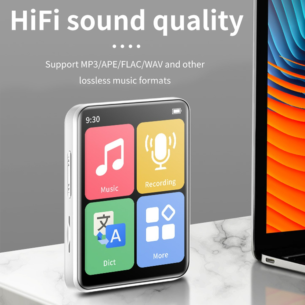 Máy Nghe Nhạc mp3 bluetooth 2 inch Với Thẻ Nhớ Tích Hợp / Máy Ghi Âm mini Kèm Đếm Bước / fm