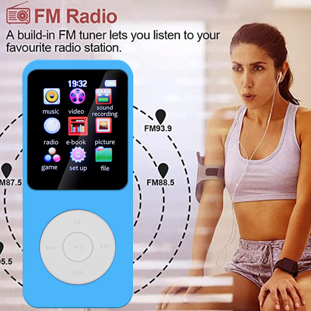 Máy Nghe Nhạc mp3 mp4 bluetooth 5.0 hifi Kiểu Dáng Thể Thao Hỗ Trợ Nghe Nhạc mp4 / radio fm / Sách