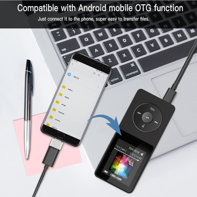 Máy Nghe Nhạc mp3 mp4 bluetooth 5.0 hifi Kiểu Dáng Thể Thao Hỗ Trợ Nghe Nhạc mp4 / radio fm / Sách