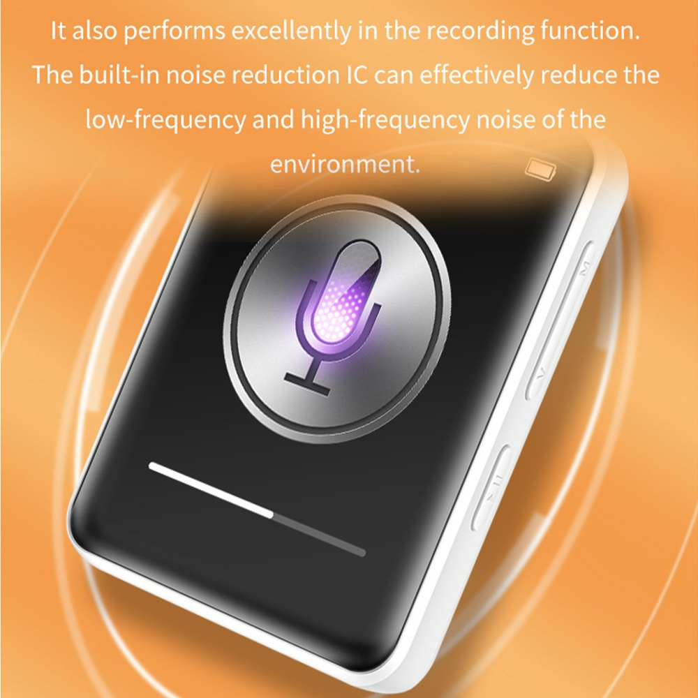 Máy Nghe Nhạc mp3 bluetooth 2 inch Với Thẻ Nhớ Tích Hợp / Máy Ghi Âm mini Kèm Đếm Bước / fm