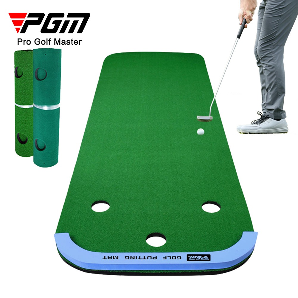PGM GL012 Golf - Thảm tập luyện trong nhà di động mini màu xanh