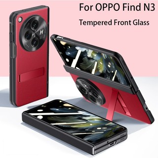 Bao Da Điện Thoại pc Cứng Nắp Lật Vô Hình hd Chống Nhìn Trộm Có Giá Đỡ Ẩn Cho oppo find n3 findn3 5g Vỏ