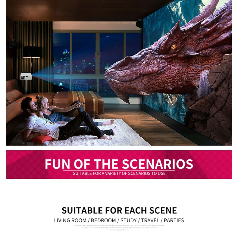 Máy ChiếU mini 1080p 600 lumens hdmi yg300 led