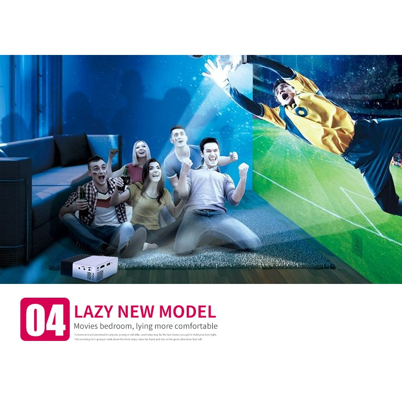 Máy ChiếU mini 1080p 600 lumens hdmi yg300 led