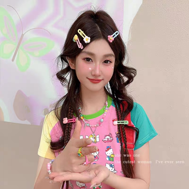 Kẹp Tóc Hình Búp Bê Màu Sắc Ngọt Ngào Sáng Tạo Cho Nữ