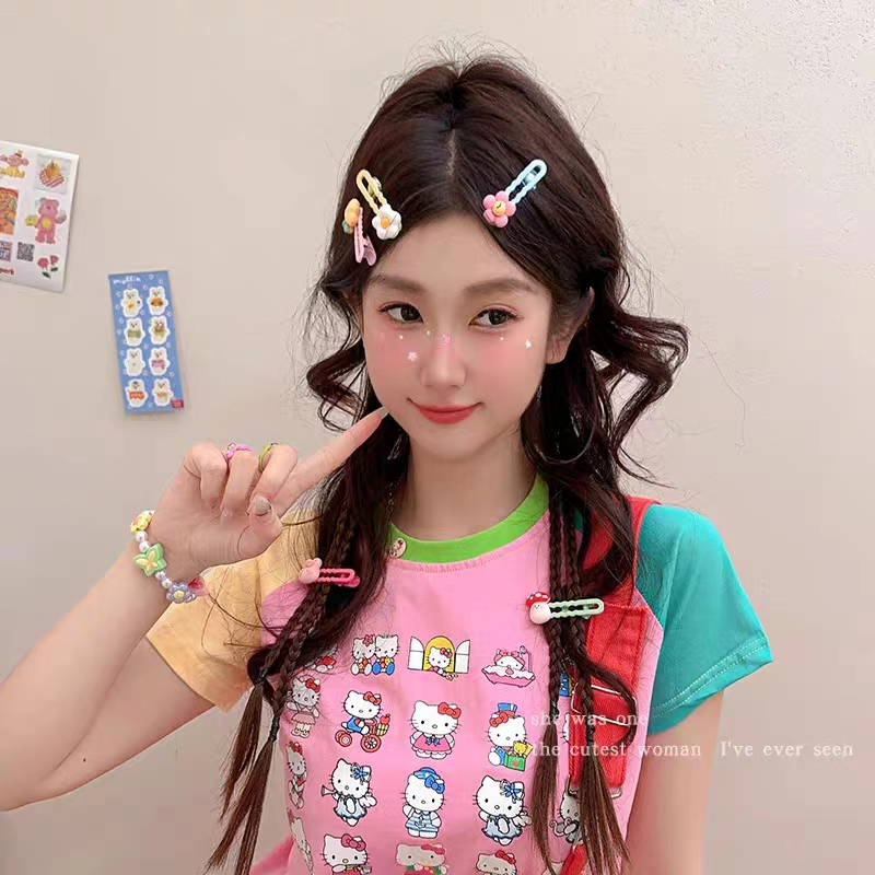 Kẹp Tóc Hình Búp Bê Màu Sắc Ngọt Ngào Sáng Tạo Cho Nữ