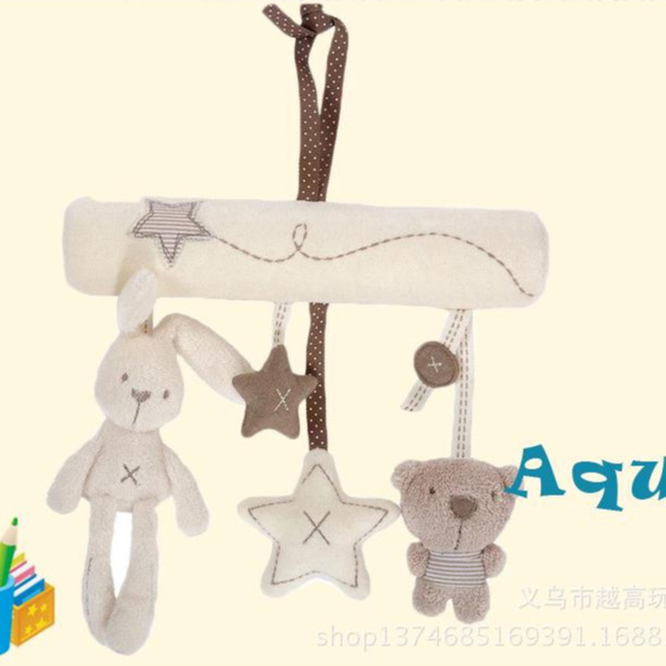 Đồ chơi thú nhồi bông treo xe đẩy dễ thương ngộ nghĩnh cho bé