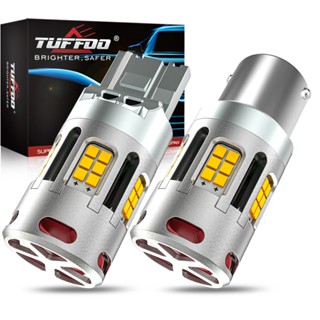 TUFFOO 2 bóng Đèn LED Xi Nhan LED T20/1156/Wy21w/Py21w/Bau15s/P21w/1156-150 - màu hổ phách DC12V/DC24V