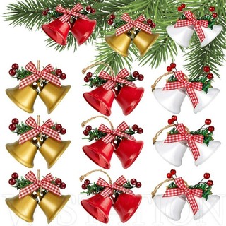 Chuông Giáng Sinh / Trang Trí Nhà Cửa Bằng Kim Loại Với Dây Tua Rua / Chúc Mừng Giáng Sinh Có Chuông / Cây Thông Noel