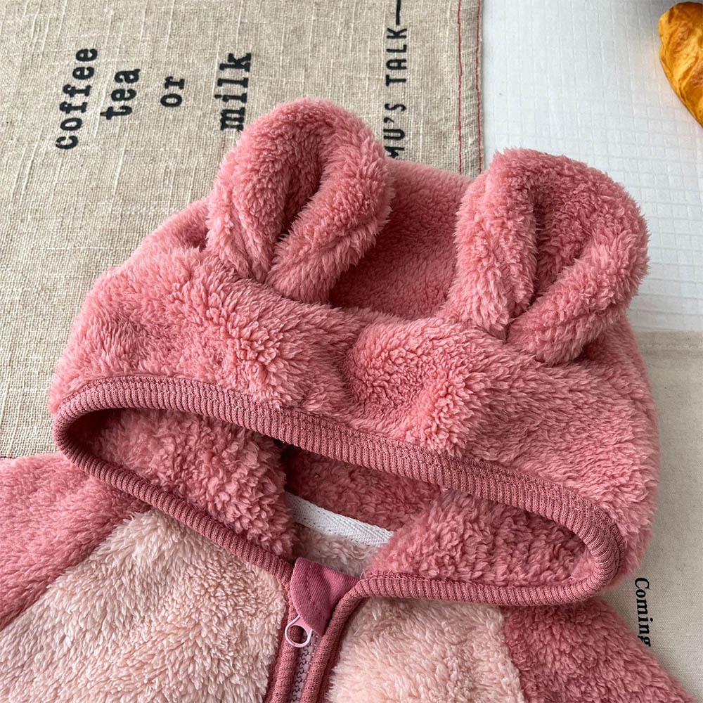 Áo Liền Quần Có Nón Bằng Vải Nỉ Dày Giữ Ấm Mùa Đông In Họa Tiết Giáng Sinh Dành Cho Trẻ Sơ Sinh