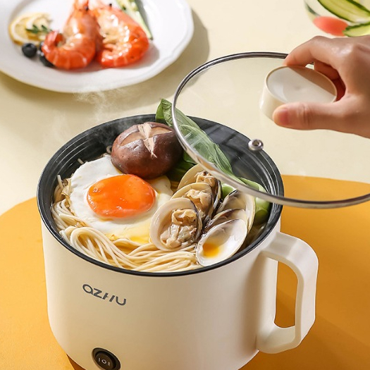 KIQUNE Ca Nấu Mì Nồi Lẩu Mini Đa Năng Siêu Tốc Dành Cho Sinh Viên Văn Phòng Gia Đình Siêu Tiện Lợi IGN23A10ZK
