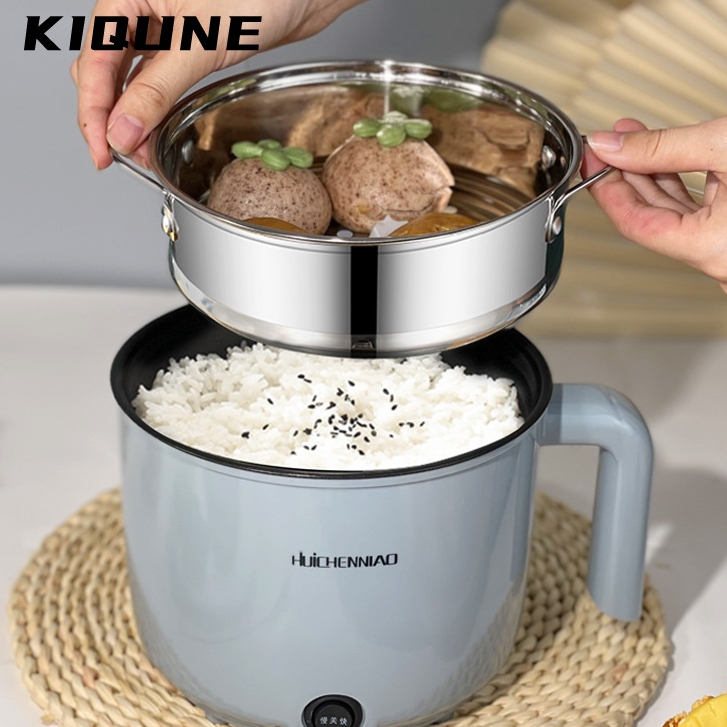 KIQUNE Ca Nấu Mì Nồi Lẩu Mini Đa Năng Siêu Tốc Dành Cho Sinh Viên Văn Phòng Gia Đình Siêu Tiện Lợi IGN23B094W