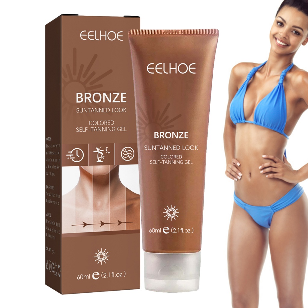 Kem dưỡng da thuộc da Tanning Bed Sunless Tanner Kem dưỡng ẩm giúp dưỡng ẩm cho da với các thành phần tự nhiên dành cho da khô hoặc da dầu