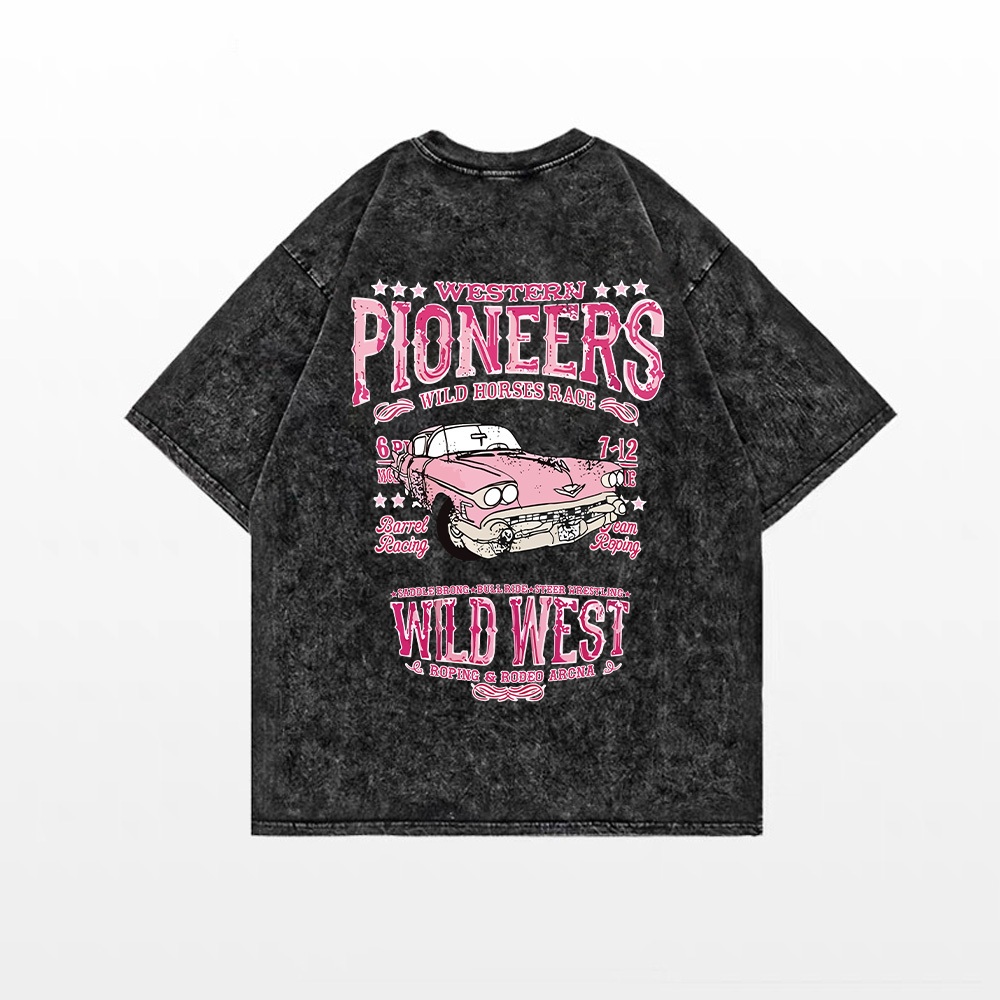 Áo Thun cotton Dáng Rộng In Hình Quả Lê Thời Trang