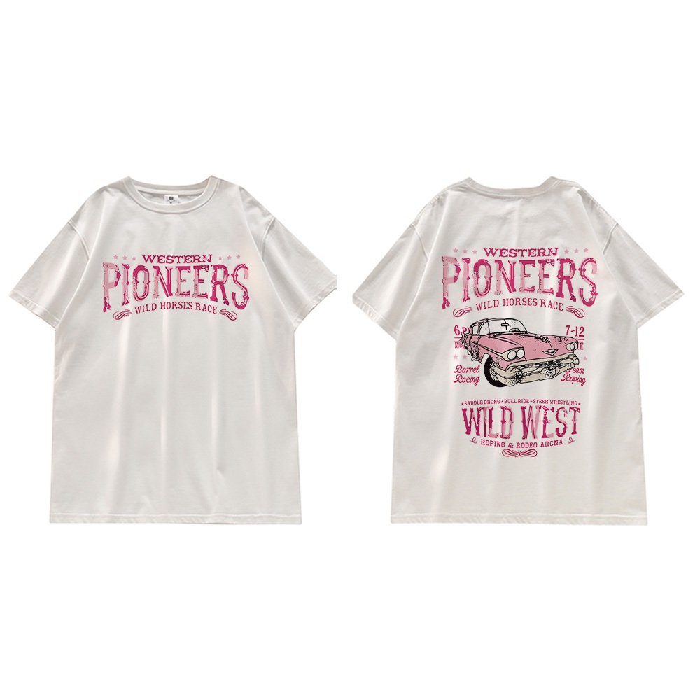 Áo Thun cotton Dáng Rộng In Hình Quả Lê Thời Trang