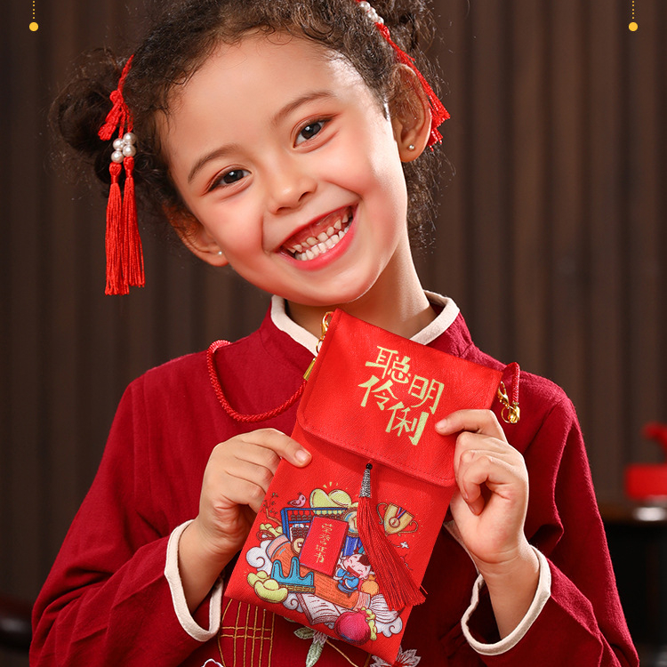Bao Lì Xì Năm Mới 2024 Hình Rồng Đỏ Cho Bé