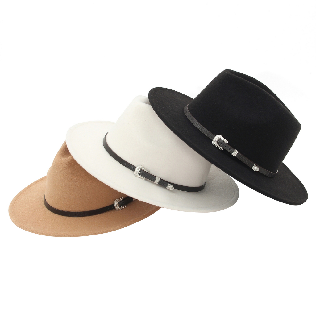 Mũ Len Rộng Vành Thiết Kế Trẻ Trung Hợp Thời Trang Cho Bạn Gái