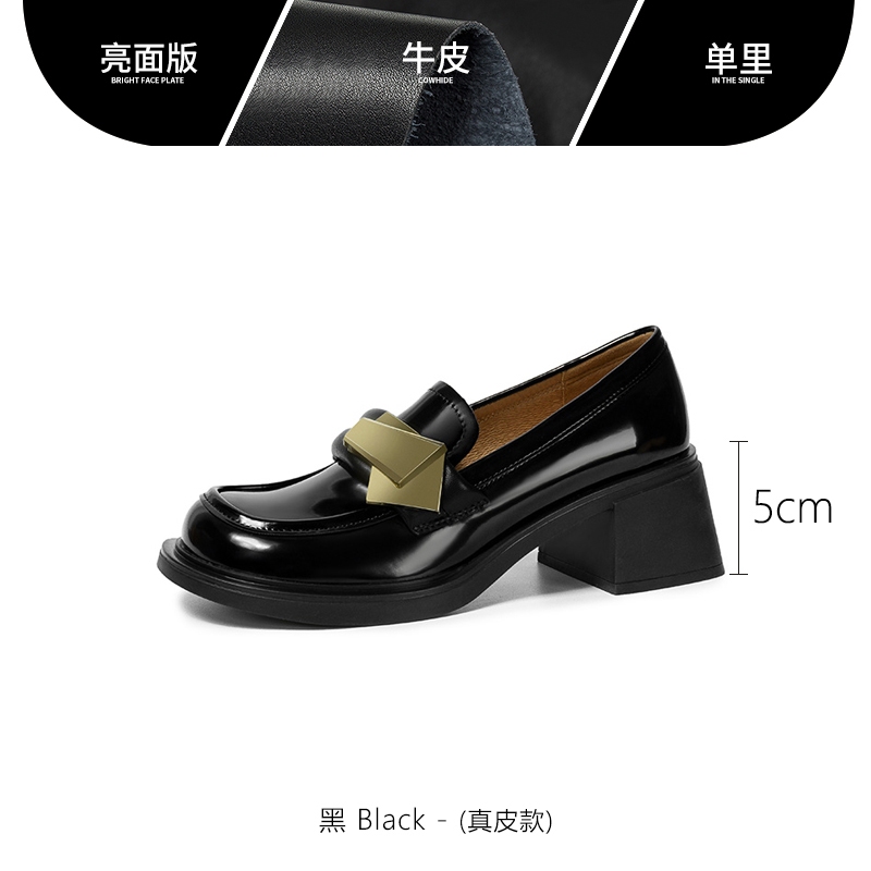 GG  Giày búp bê giày nữ 2023 NEW Chống bám bụi Độn đế Chống thấm nước Đế êm FLF23A0Y48 44Z231030