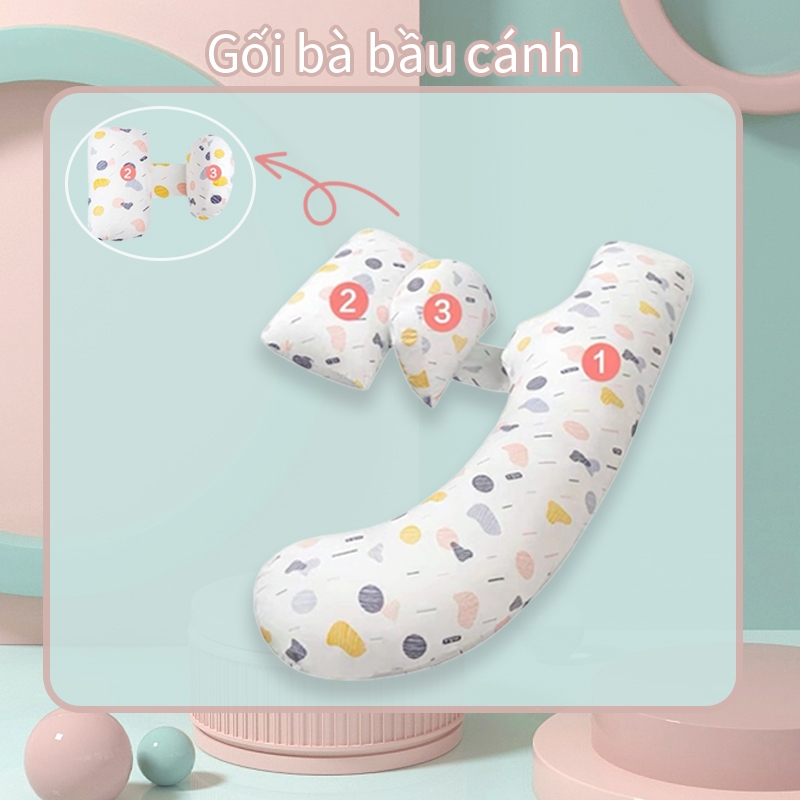 Gối Ôm Bà Bầu Toàn Thân,Gối ôm ngủ đa năng cho Mẹ bầu,hỗ trợ giảm đau lưng cho mẹ bầu cao cấp