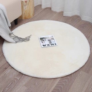 Chất lượng cao thảm lông trải sàn thảm tròn màu trơn đơn giản thảm lau chân cỡ 60x60cmĐẾN140x140cm thảm trải sàn phòng ngủ thảm lông trải sàn phòng ngủ thảm chống trượt thảm tròn decor