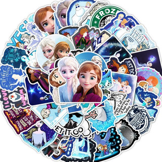 Bộ 50 Ngộ nghĩnh Frozen Công Chúa Hoạt Hình Disney Chống Thấm Nước Miếng Dán Điện Thoại Laptop Ván Trượt Sáng Tạo Miếng Dán Graffiti Xe Động Cơ Miếng Dán