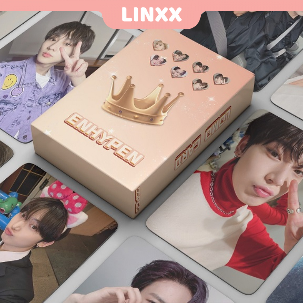Linxx enhypen nhật bản ký ức hy sinh thứ 3: step dark blood album lomo card kpop photocard postcards series